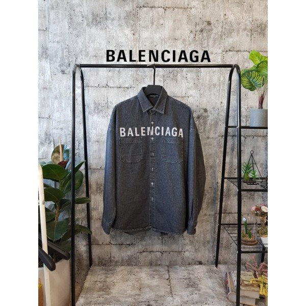 발렌시아가 데님 자수셔츠 (2color)-레플리카 사이트 쇼핑몰