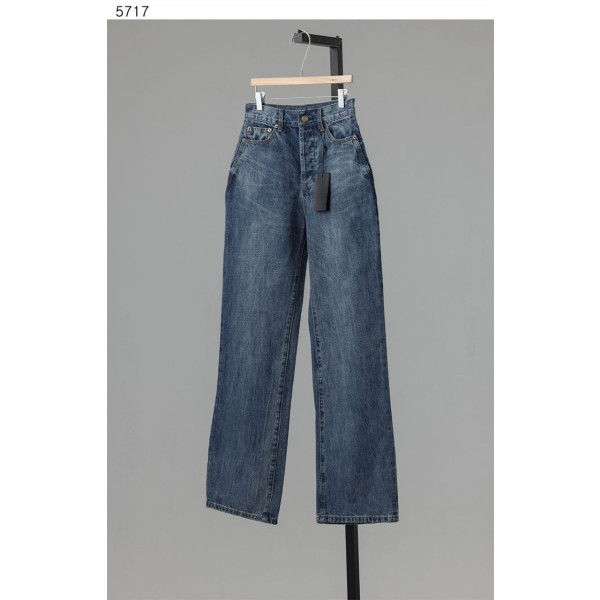 생로랑 여성 수입고급 세미 와이드 데님진-레플리카 사이트 쇼핑몰