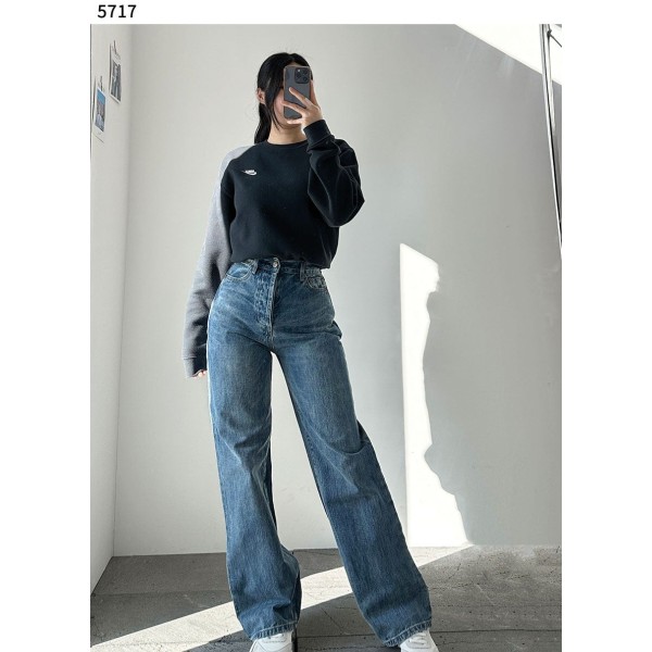 생로랑 여성 수입고급 세미 와이드 데님진-레플리카 사이트 쇼핑몰