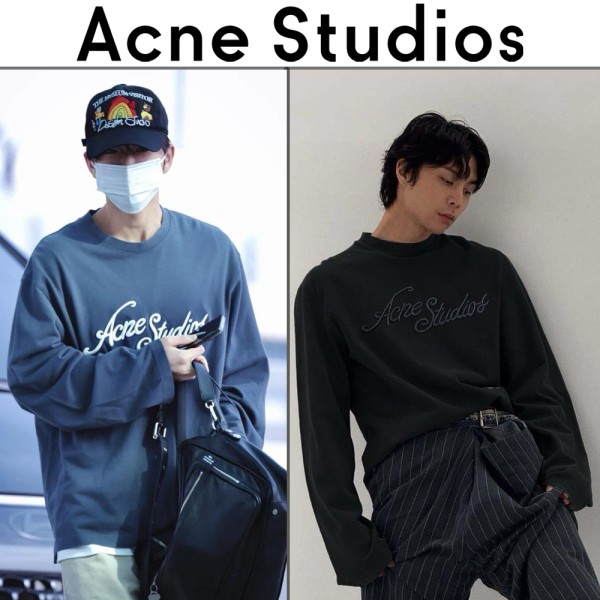 아크네스튜디오 엠보 로고 롱슬리브 티셔츠 (2color)-레플리카 사이트 쇼핑몰