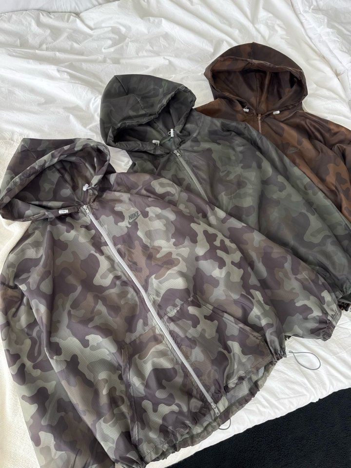 나이키 카모 후드바람막이 (3color)