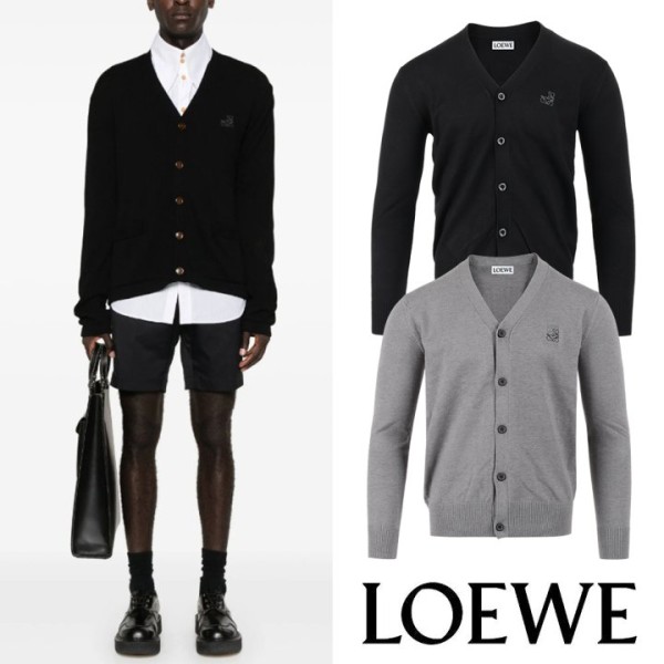 로에베 신상 아나그램 자수 울 가디건 (2color)-레플리카 사이트 쇼핑몰