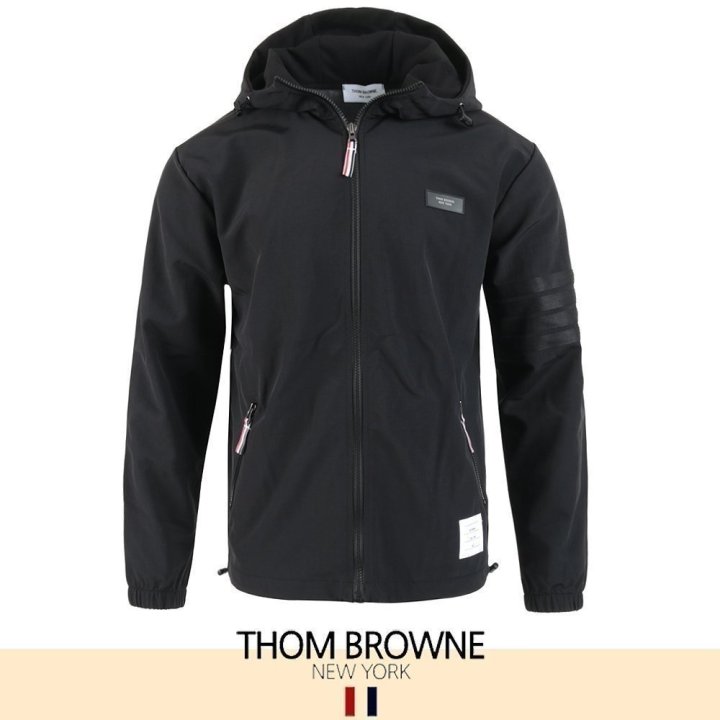 톰브라운 25FW 블랙 4바 바람막이 -블랙-