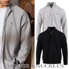 무스너클 자수로고 너클패치 램스울 집업 (2color)