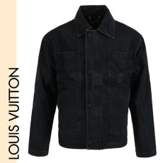 루이비통 불박 로고 청자켓 -흑청-