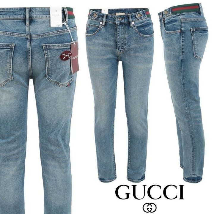 구찌 체인 로고 슬림 일자진