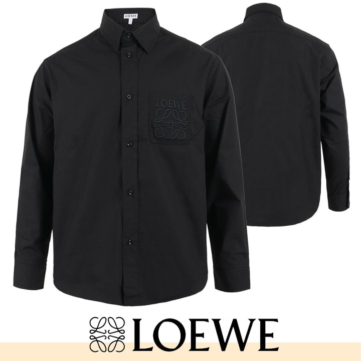 로에베 아나그램 자수 세미 오버 셔츠