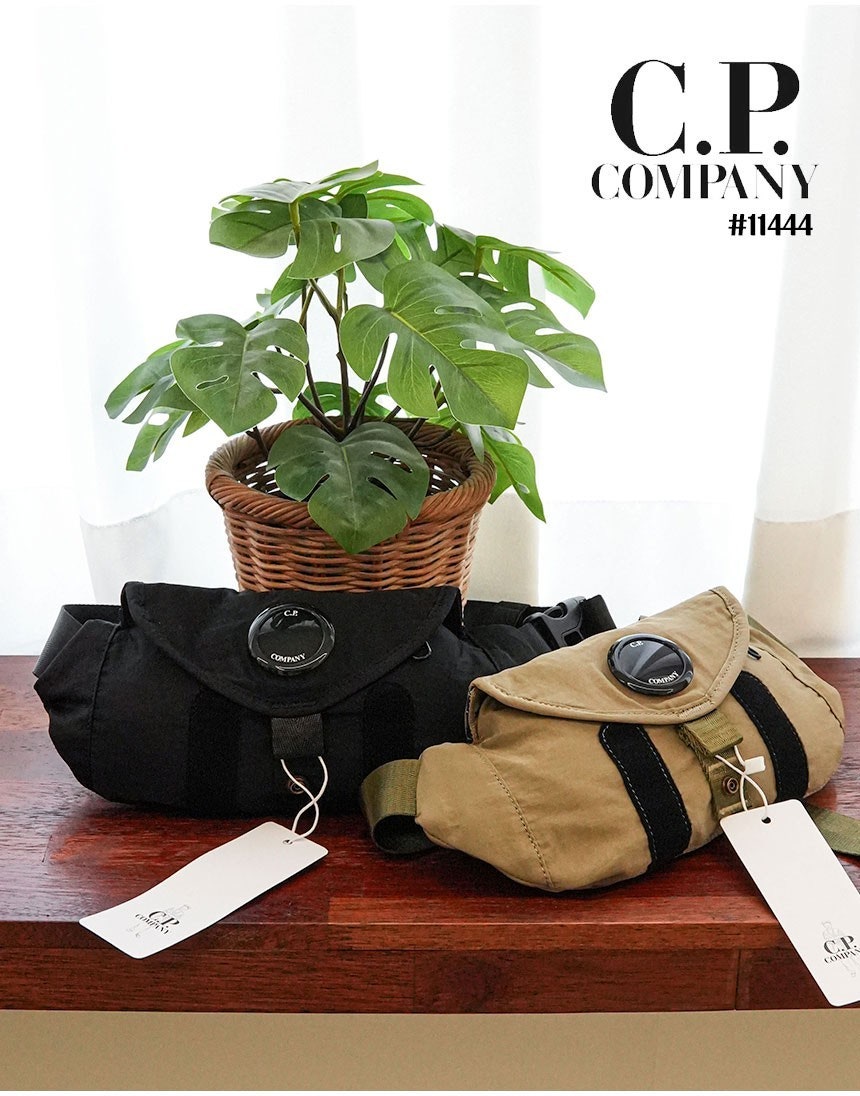 씨피컴퍼니 가먼트다잉 렌즈 와펜 미니 힙색 벨트백 - 2 Color