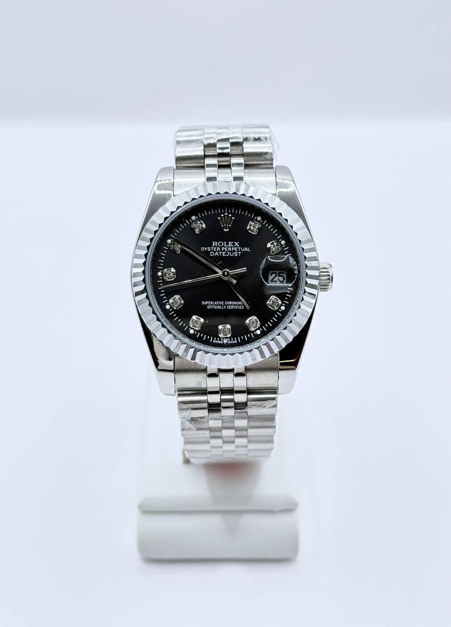 롤렉스 데이트저스트 36mm 126234 브라이트 블랙 다이아 셋팅 쥬빌리 (국내공장 AS가능)