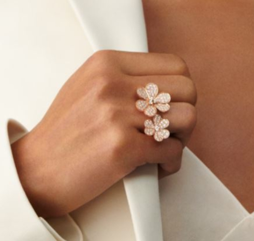 반클리프 프리볼 비트윈 더 핑거 링 로즈골드