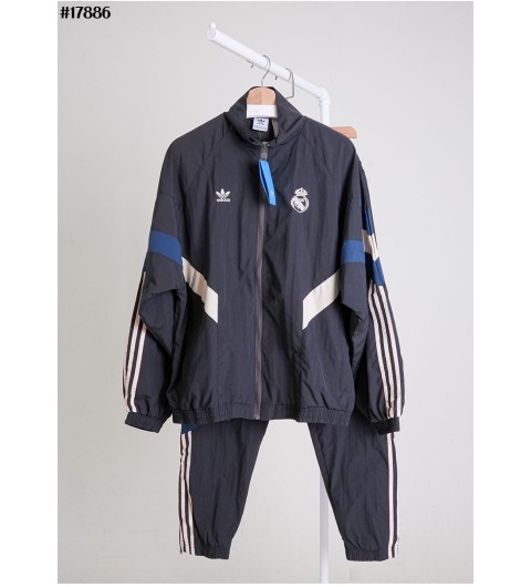 아디다스 X 레알 마드리드 24/25 라이프스타일러 앤섬 트랙 탑 & 트랙 팬츠 세트