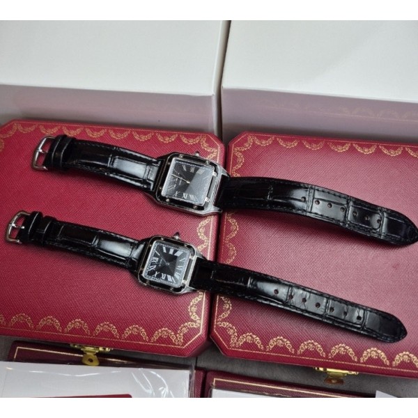 까르띠에 산토스 블랙 2size (커플)-레플리카 사이트 쇼핑몰