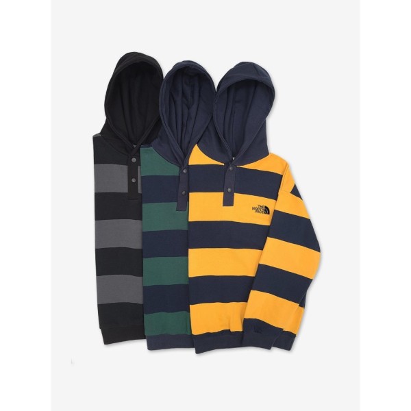 노스페이스 스트라이프 럭비 후드 맨투맨 (6color) -20409-레플리카 사이트 쇼핑몰
