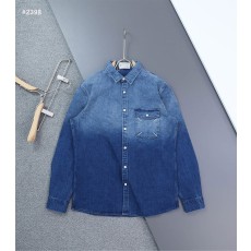 메종 마르지엘라 그라데이션 스티치 데님 셔츠 - 2 Color