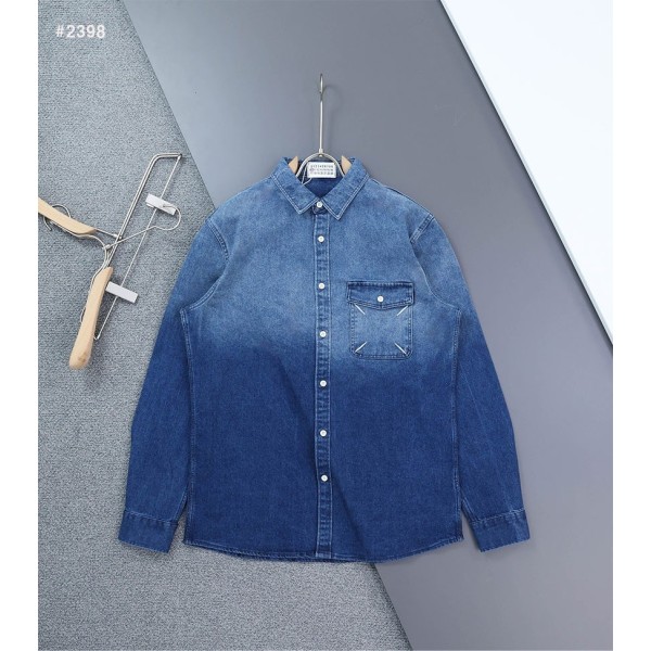 메종 마르지엘라 그라데이션 스티치 데님 셔츠 - 2 Color-레플리카 사이트 쇼핑몰