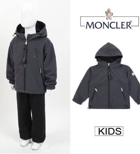 몽클레어 키즈 블랙 나염 바람막이