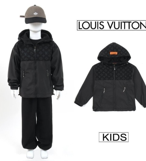 루이비통 키즈 모노 나염 바람막이