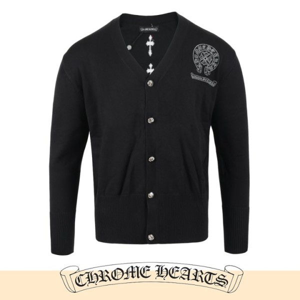 크롬하츠 실버 스티치 말굽 울 가디건-레플리카 사이트 쇼핑몰