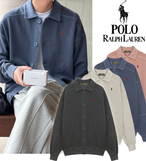 폴로 랄프로렌 피그먼트 카라넥 가디건 (4color) -20428