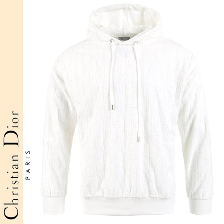 디올 전판 불박로고 후드 (2color)