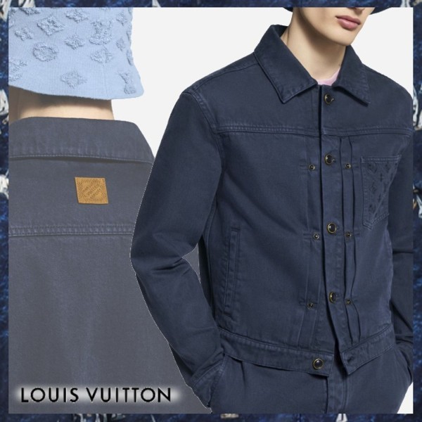 루이비통 가먼트 다이드 데님 트러커 재킷-레플리카 사이트 쇼핑몰