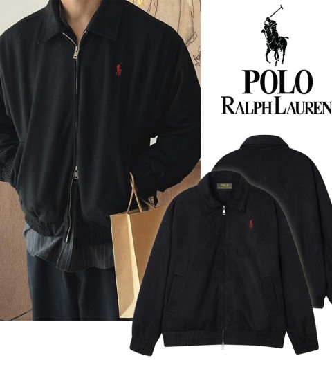 폴로 랄프로렌 오버핏 스웨이드 블루종 -20430