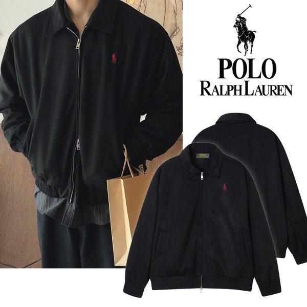 폴로 랄프로렌 오버핏 스웨이드 블루종 -20430-레플리카 사이트 쇼핑몰