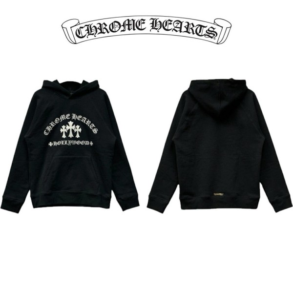 크롬하츠 크로스 자수 후드티-레플리카 사이트 쇼핑몰