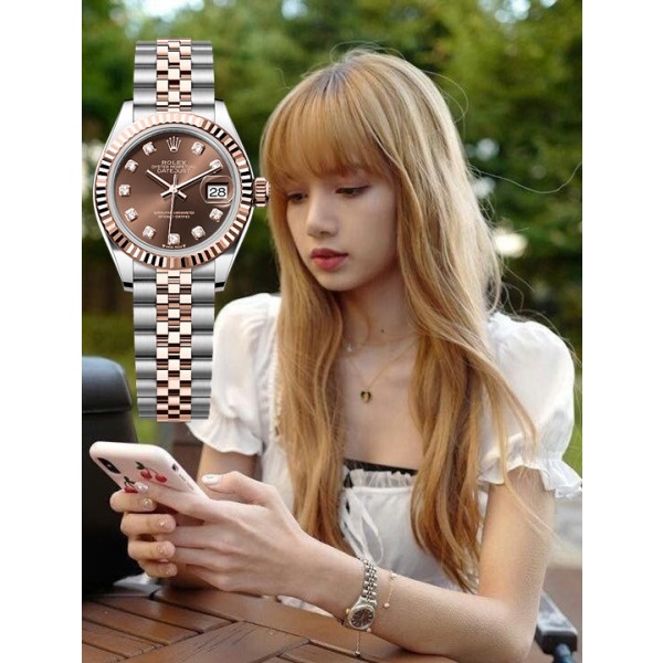롤렉스 데이저스트 초코판 로골 콤비 [여성용] (국내공장 AS가능)-레플리카 사이트 쇼핑몰