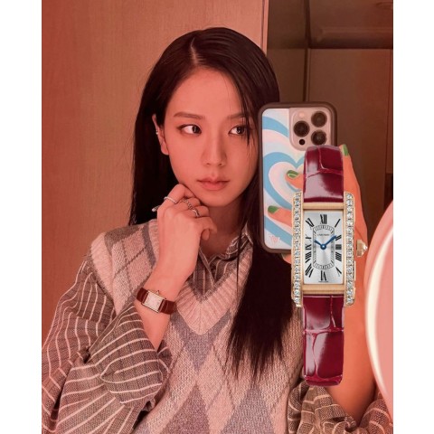 까르띠에 탱크 아메리칸 워치 콤비 다이아 (국내공장 AS가능)