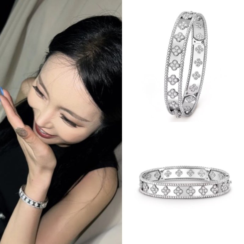 반클리프 뻬를리 클로버 브레이슬릿 (국내공장 AS가능)