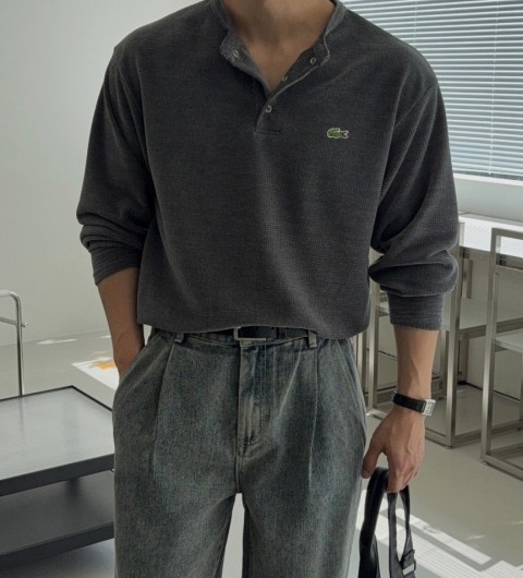 라코스테 스냅 헨리 긴팔티 (4color) -20433