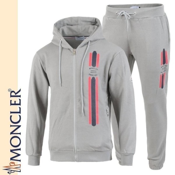 몽클레어 화이트 로고 나염 우븐 후드집업 셋업-레플리카 사이트 쇼핑몰