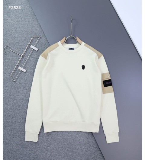 어메이징크리 팔 포켓 배색 기모 맨투맨 - 2 Color