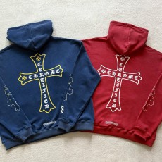 크롬하츠 X 드레이크 서티파이드 크롬 핸드 다이드 후드 (2color)