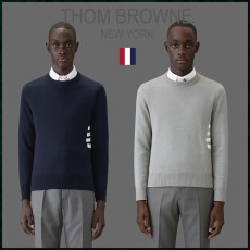 톰브라운 밀라노 사선 4바 라운드 니트 풀박스 - 2 Color