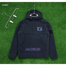 세일 - 어메이징크리 플리스 아노락 하프 집업 후드 자켓 - 2 Color