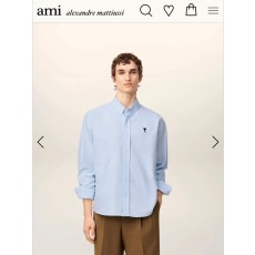 아미 하트자수 옥스포드 셔츠