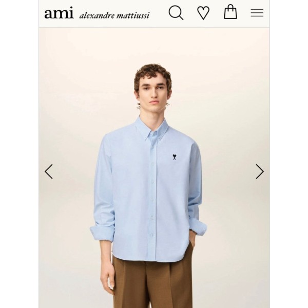 아미 하트자수 옥스포드 셔츠-레플리카 사이트 쇼핑몰