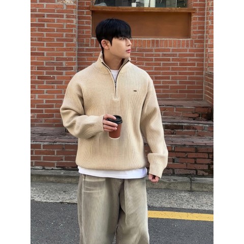 로로피아나 네즈 니트 반집업 0040