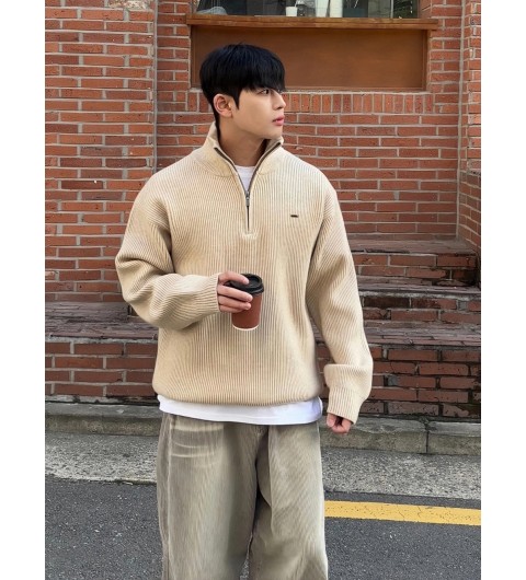 로로피아나 네즈 니트 반집업 0040