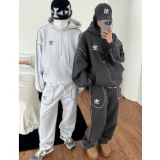 아디다스 레이어드 기모 세트 (2color)