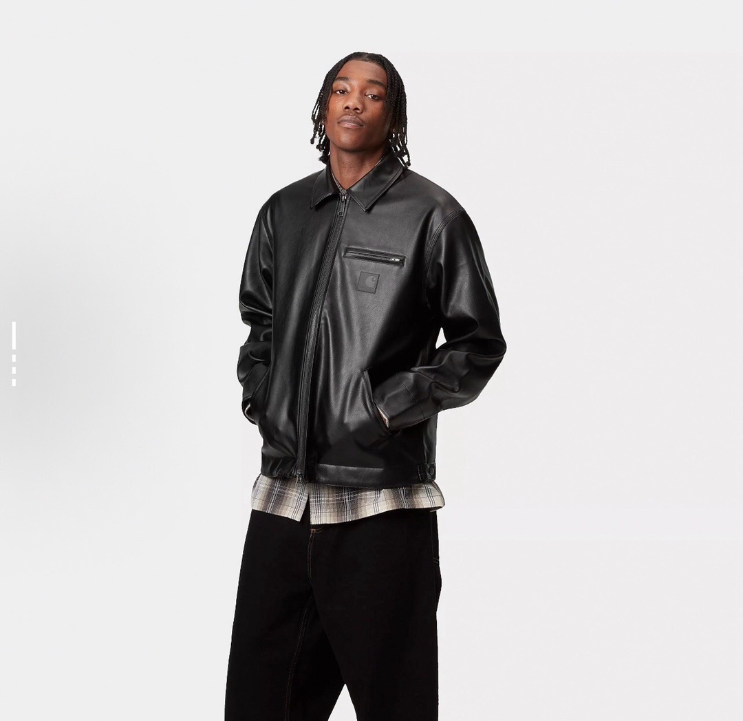 칼하트 WIP 디트로이트 레더자켓