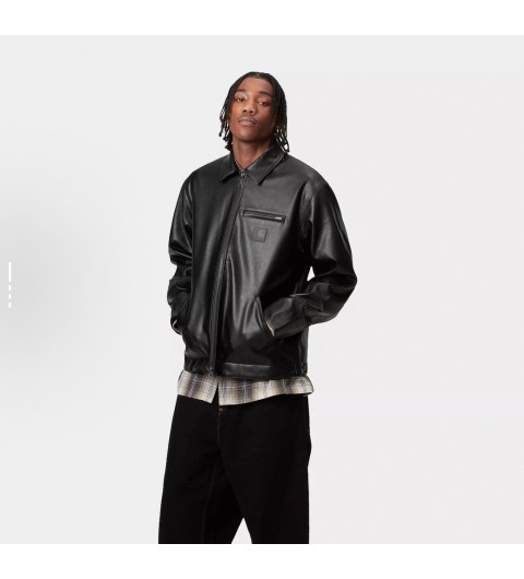 칼하트 WIP 디트로이트 레더자켓