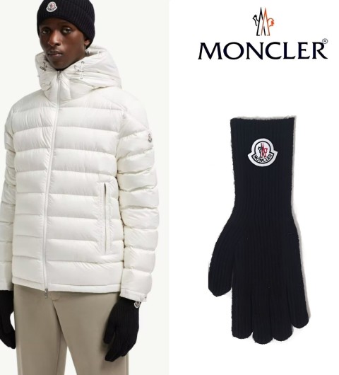 몽클레어 로고패치 장갑