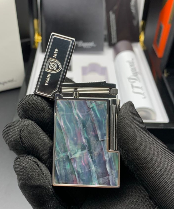 듀퐁 S.T. 듀퐁 씨쉘즈 블루실버 라이터 (국내당일배송)