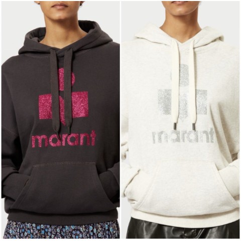 이자벨 마랑 글리터 후드 셔츠 (2color)