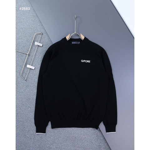 지포어 클래식 이니셜 라운드 니트 - 2 Color