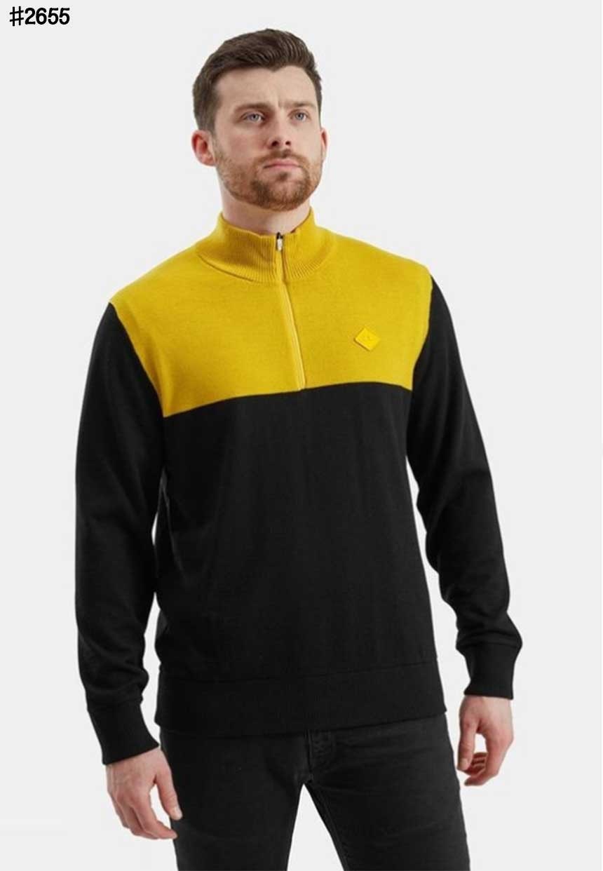 제이린드버그 제프 윈드프루프(방풍) 하프 집업 니트 스웨터 - 2 Color