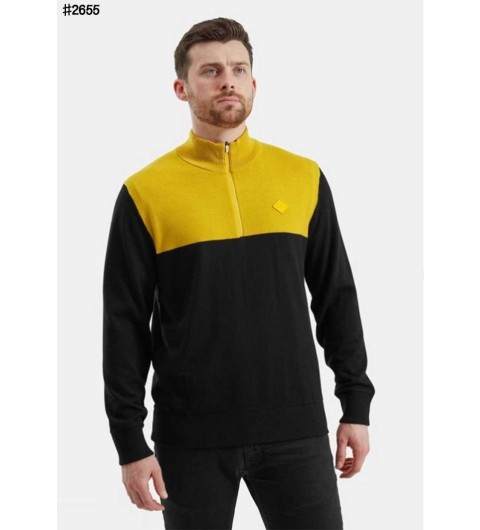 제이린드버그 제프 윈드프루프(방풍) 하프 집업 니트 스웨터 - 2 Color